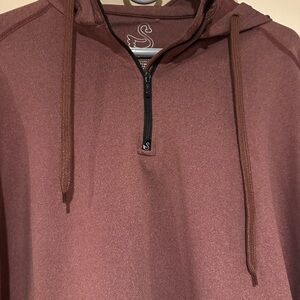 Swannies Red Quarter-Zip Hoodie - XXL - Never Worn